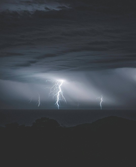 Picture of a lightning storm looming over an ocean. Anxiety can make all of the relationships in your life feel tumultuous. Learn how to weather the storm of anxiety during relationship therapy in Delray Beach, FL.